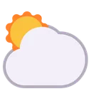Free Derriere Grand Nuage Icône
