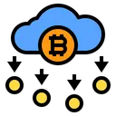 Free Nube Bitcoin Icono