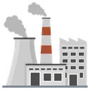 Free Nuclear Plant Industry Factory Icon