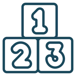 Free Number Block  Icon