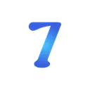 Free Number Seven 7 Number Icon