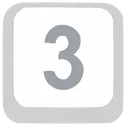 Free Number Three 3 Number Icon