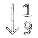 Free Nummer anordnen  Symbol