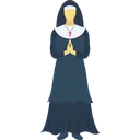 Free Nun Christian Mother Virgin Mary Icon