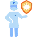 Free Nurse Protection Virus Transmission Icon