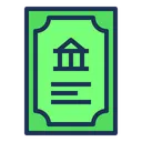 Free Obligaciones Bonos Banco Icono