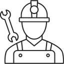 Free Trabajador De La Construccion Construccion De Edificios Construccion De Viviendas Icono