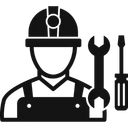 Free Trabajador De La Construccion Construccion De Edificios Companero De Trabajo Icono