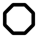 Free Octagon Eight Sides Geometry Icon