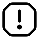Free Octagon Warning Icon