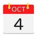 Free Octubre Calendario Fecha Icon