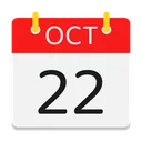 Free Octubre Calendario Fecha Icon