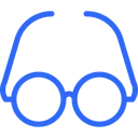 Free Oculos Com Contorno Azul Diversos Estilo De Vida Icon