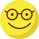 Free Rosto De Oculos Emoticon Emocao De Rosto Nerd Ícone