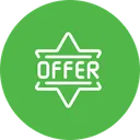 Free Oferta Insignia Estrella Icono