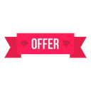 Free Offer Heart Ribbon Icon