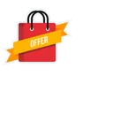 Free Offer Ribbon Carry Icon