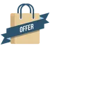 Free Offer Ribbon Carry Icon