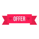 Free Offerta Cuore Nastro Icon