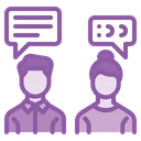 Free Office Chatting Communication Icon