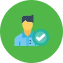 Free Office Employee Man Icon