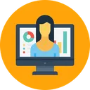 Free Office Employee Woman Icon