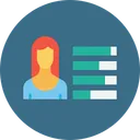 Free Office Employee Woman Icon