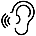 Free Ohrscan Horen Ohrauthentifizierung Icon