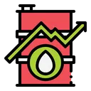 Free Oil Oil Market Growth Arrow Up Icon