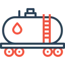 Free Oil Truck Delivery Icon