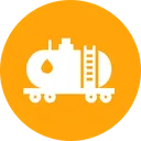Free Oil Truck Delivery Icon