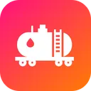 Free Oil Truck Delivery Icon