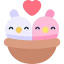 Free Oiseaux Amour Saint Valentin Icon