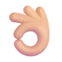 Free Hand Color Medium Light Icon