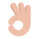 Free Ok Gesture Hand Gesture Hand Sign Icon