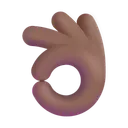 Free Hand Color Medium Dark Icon