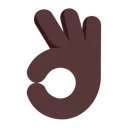 Free Hand Flat Dark Icon