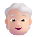 Free White Hair Color Icon
