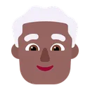 Free White Hair Flat Icon