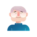 Free Old Man Grandfather Avatar Icon