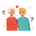 Free Old Man And His Son Father And Son Son Icon
