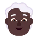 Free White Hair Flat Icon
