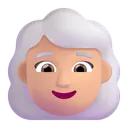 Free White Hair Color Icon