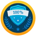 Free Olive Branch Award Peace Award Winner Badge Icon