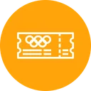 Free Olympic Entry Ticket Icon