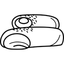 Free Omelettbrotchen Symbol