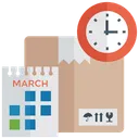 Free Quick Service On Time Delivery Fast Shipment Icon