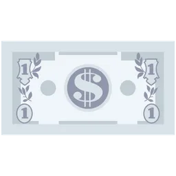 Free One Dollar Note  Icon