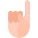 Free One Finger Gesture Finger One Finger Icon