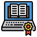 Free Laptop Buch E Learning Icon